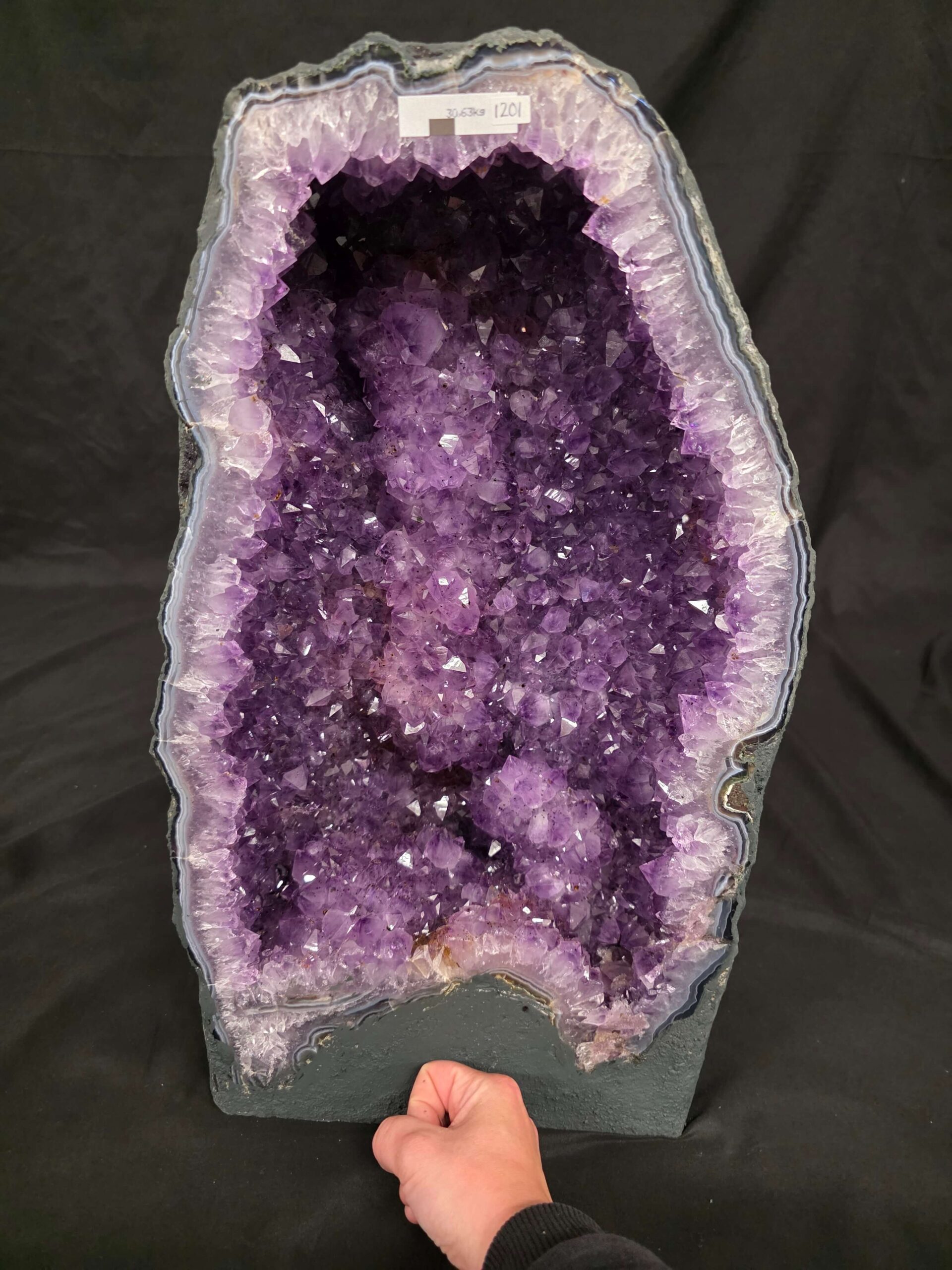 Tall Amethyst Crystal Geode 1201 Premium Queen Grade 30.63kg H51xW28xD17cm - Image 5