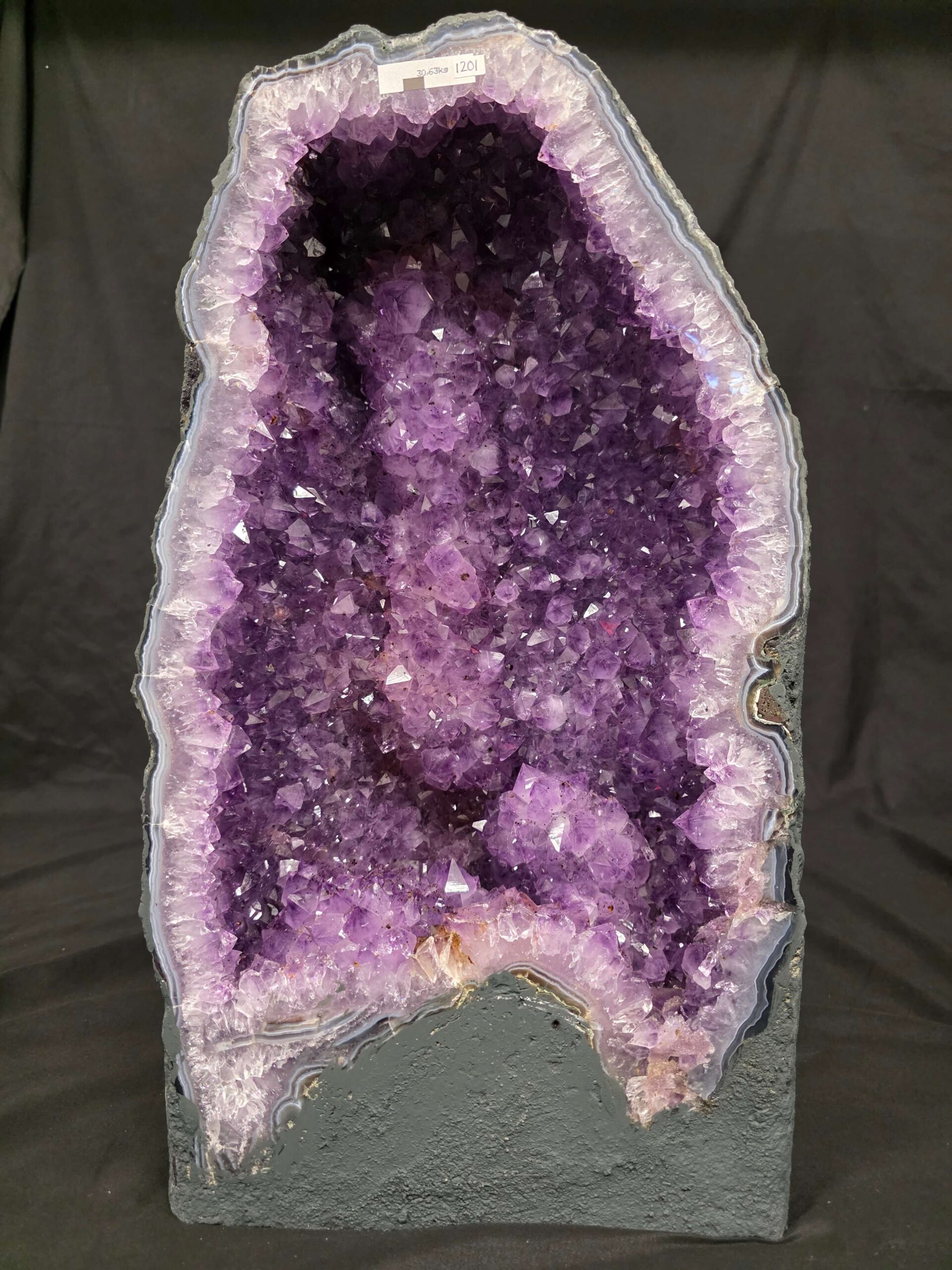 Tall Amethyst Crystal Geode 1201 Premium Queen Grade 30.63kg H51xW28xD17cm - Image 10