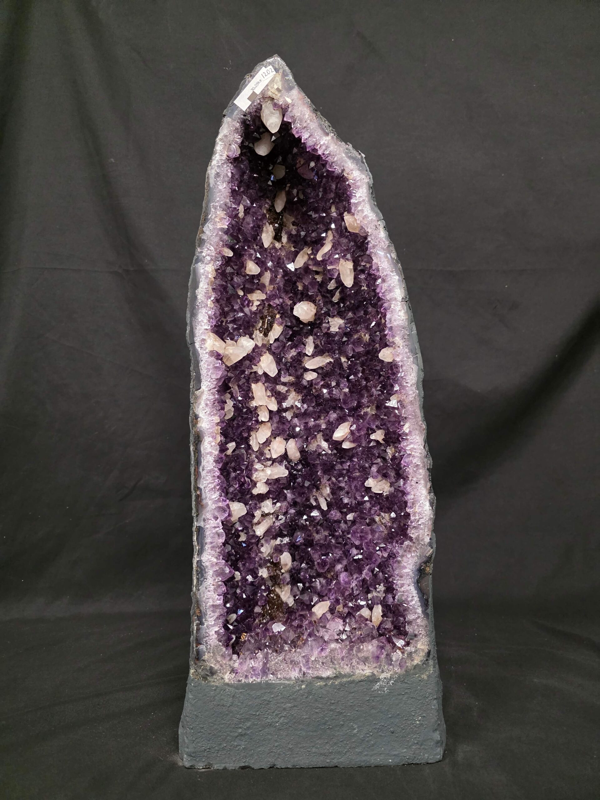 Tall Amethyst Crystal Geode 1202 Premium Queen Grade 30.29kg H62xW23xD19cm - Image 2