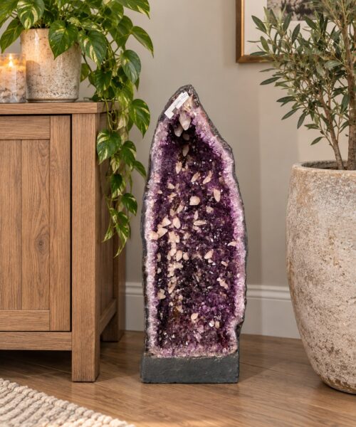 Tall Amethyst Crystal Geode 1202 Premium Queen Grade 30.29kg H62xW23xD19cm