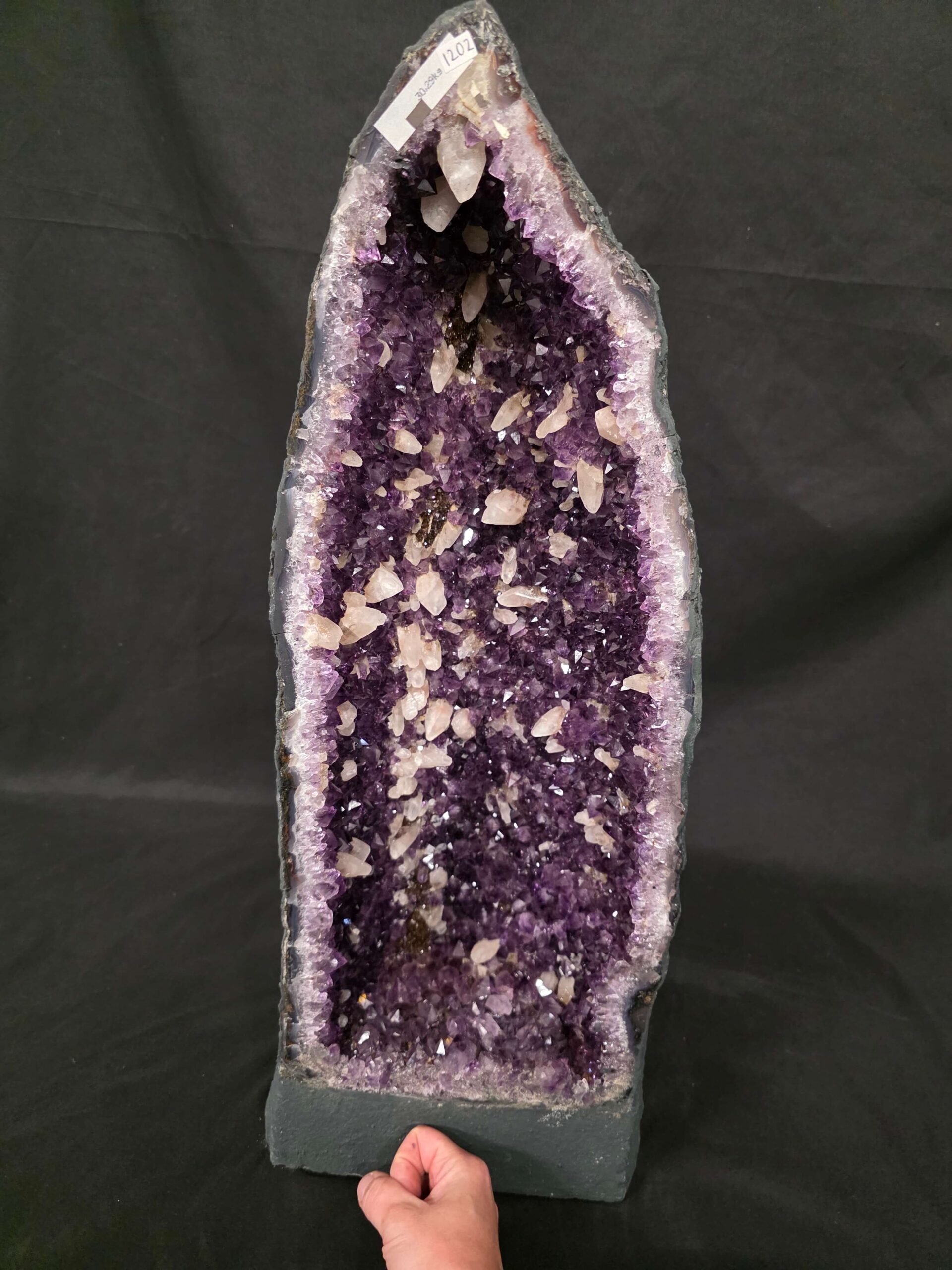 Tall Amethyst Crystal Geode 1202 Premium Queen Grade 30.29kg H62xW23xD19cm - Image 5