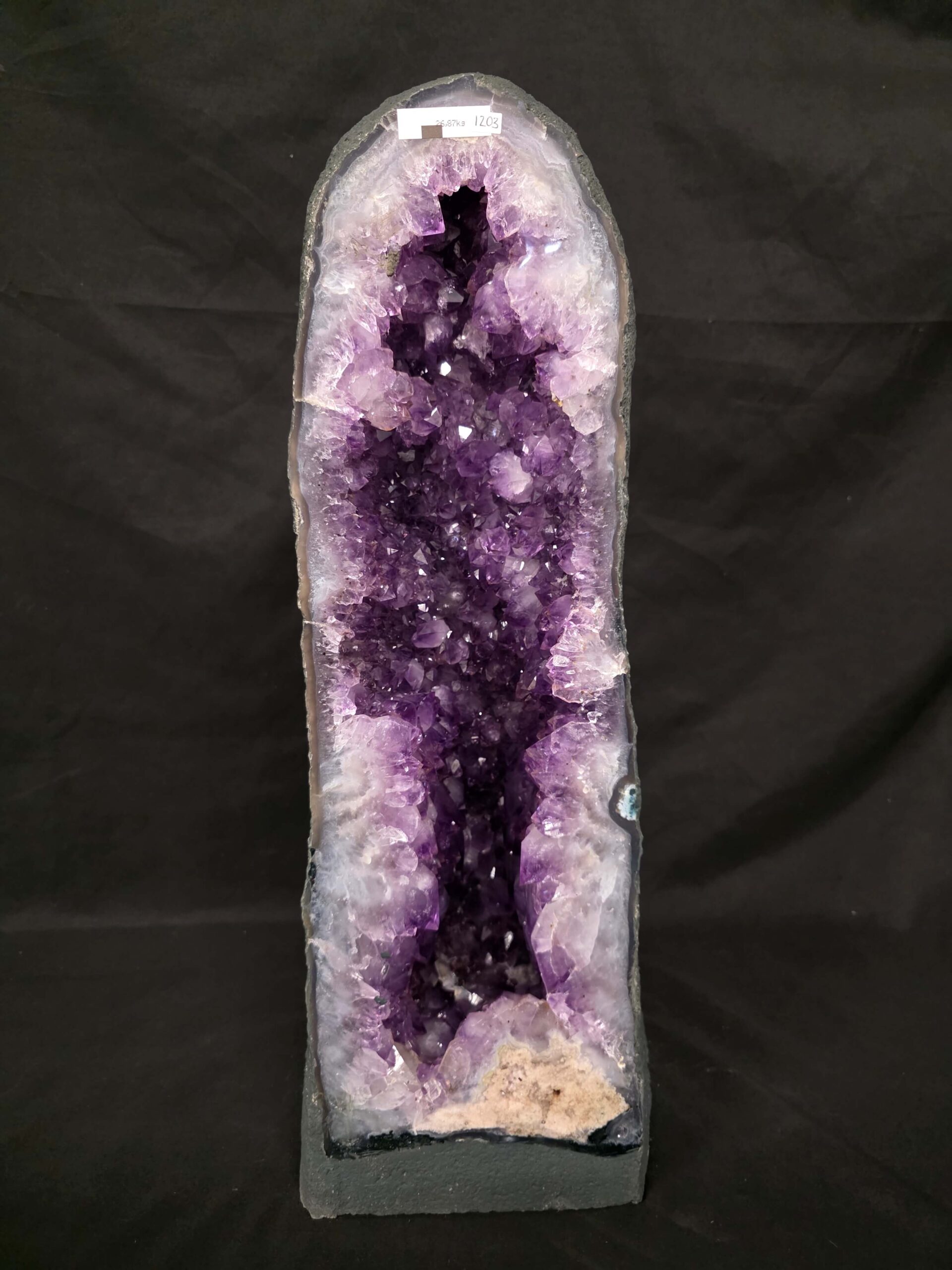 Tall Amethyst Crystal Geode 1203 Premium Queen Grade 26.87kg H59xW20xD22cm - Image 2