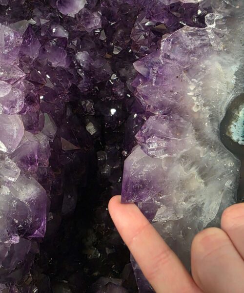 Tall Amethyst Crystal Geode 1203 Premium Queen Grade 26.87kg H59xW20xD22cm - Image 11
