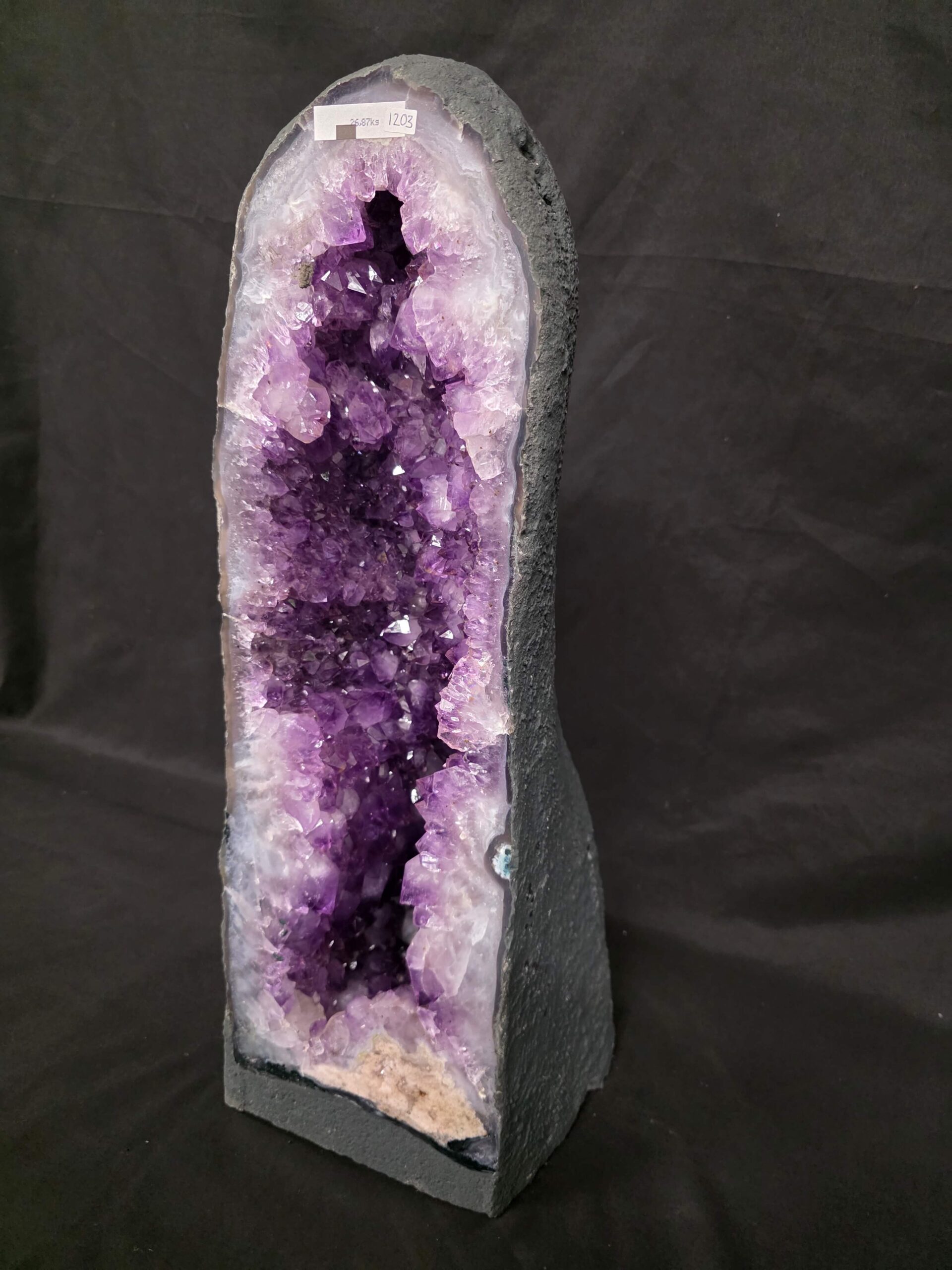 Tall Amethyst Crystal Geode 1203 Premium Queen Grade 26.87kg H59xW20xD22cm - Image 4
