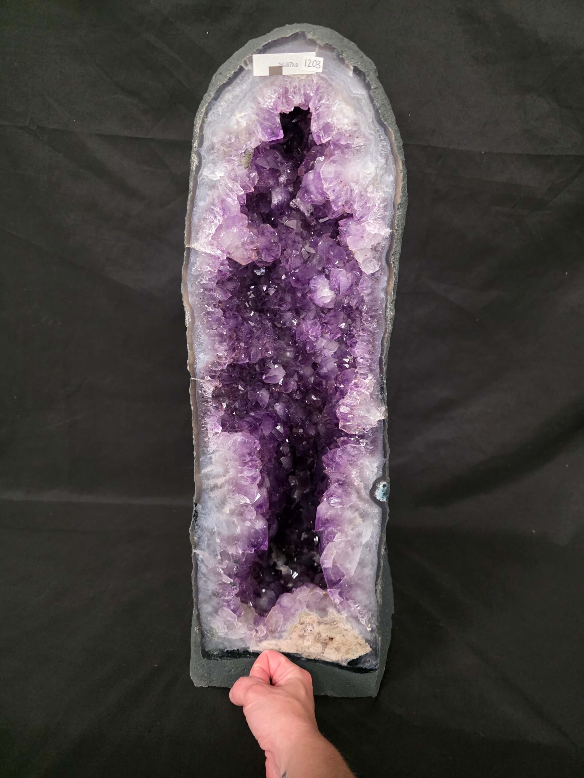 Tall Amethyst Crystal Geode 1203 Premium Queen Grade 26.87kg H59xW20xD22cm - Image 5
