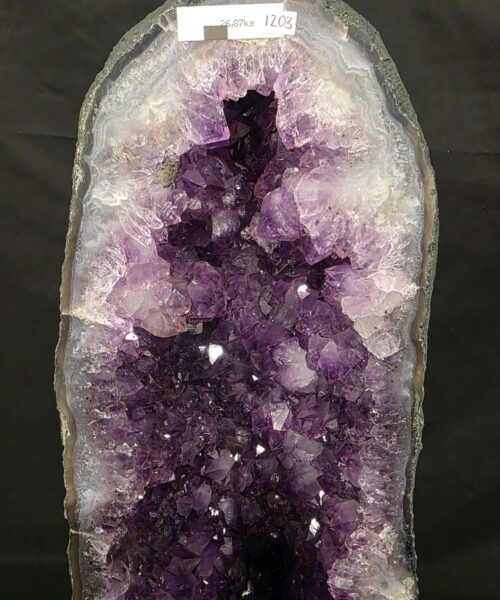 Tall Amethyst Crystal Geode 1203 Premium Queen Grade 26.87kg H59xW20xD22cm - Image 9