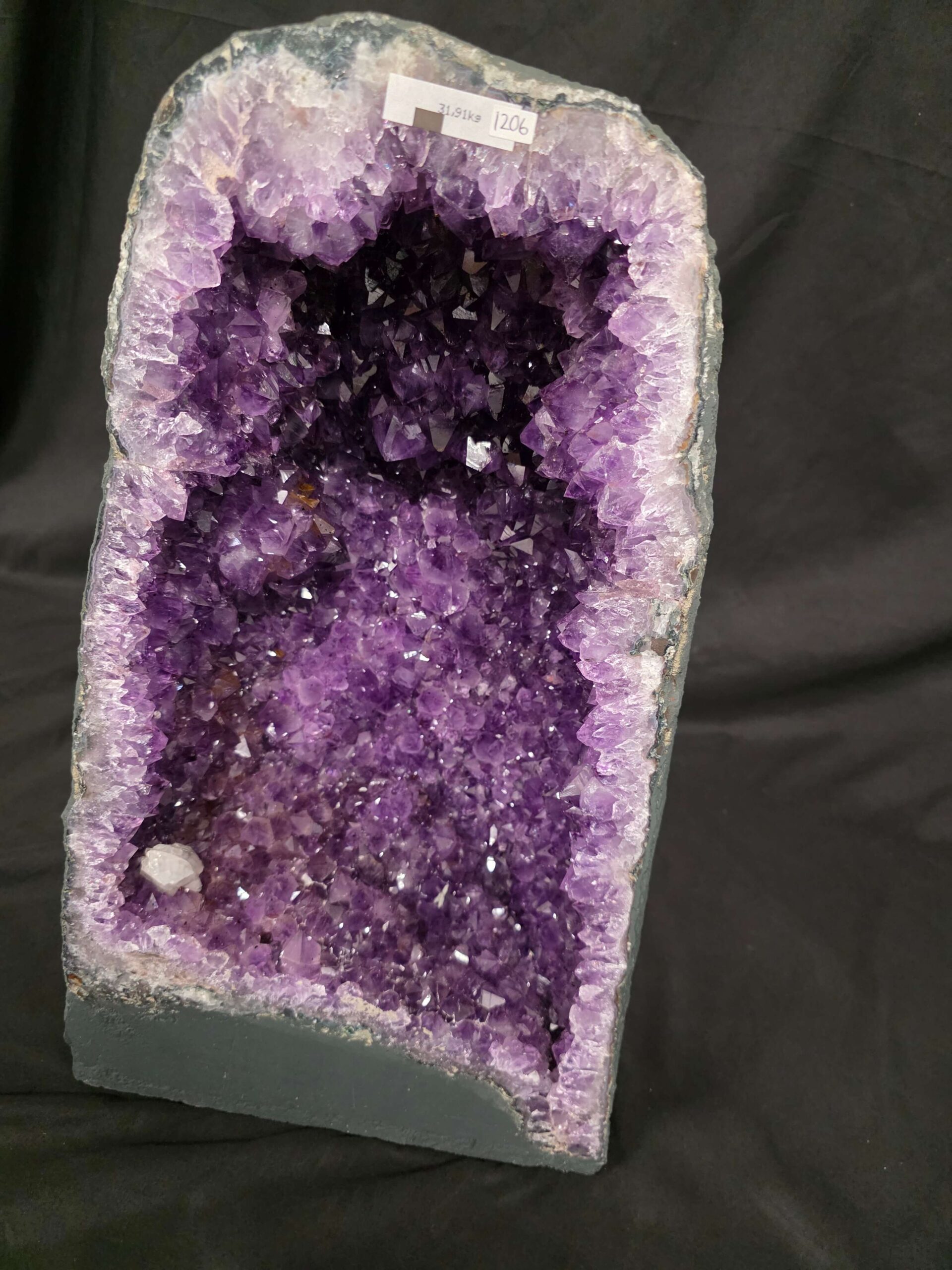 Tall Amethyst Crystal Geode 1206 Premium Queen Grade 31.91kg H51xW30xD18cm - Image 4