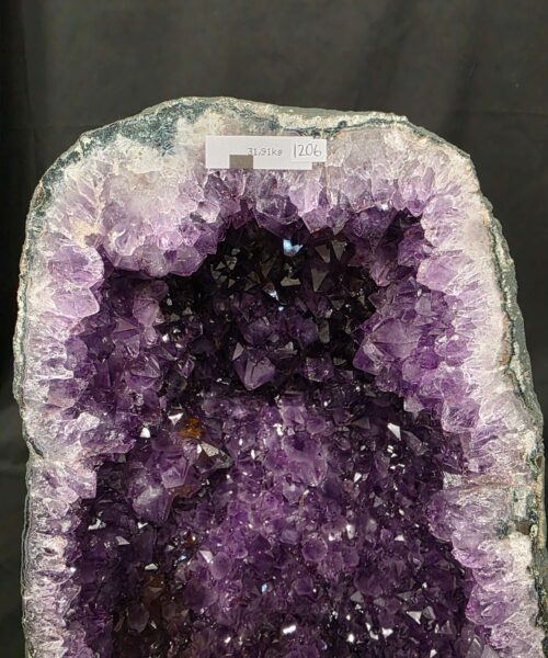 Tall Amethyst Crystal Geode 1206 Premium Queen Grade 31.91kg H51xW30xD18cm - Image 7