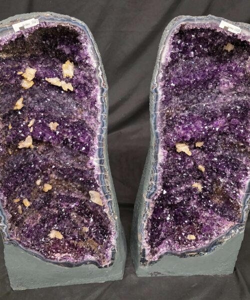 Amethyst Crystal Geode PAIR 1207 & 1208 Premium Queen Grade 39kg each - H69xW30xD27cm - Image 4