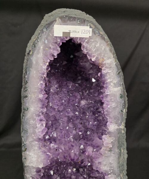 Very Tall Amethyst Crystal Geode 1209 Premium Queen Grade 35.99kg H77xW18xD23cm - Image 5