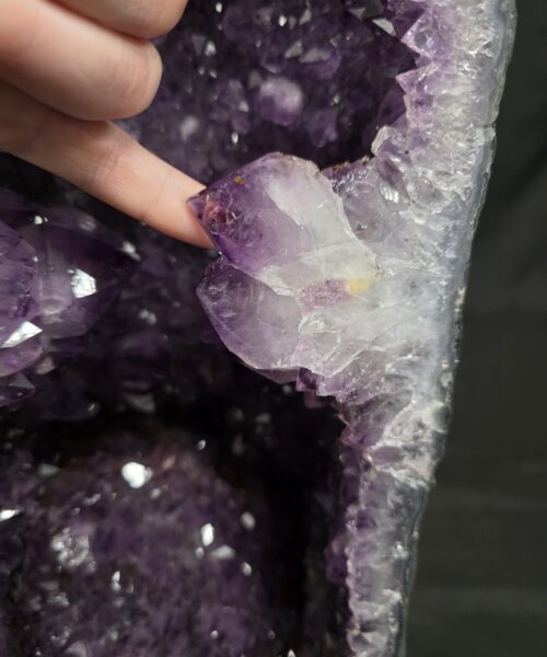 Very Tall Amethyst Crystal Geode 1209 Premium Queen Grade 35.99kg H77xW18xD23cm - Image 9