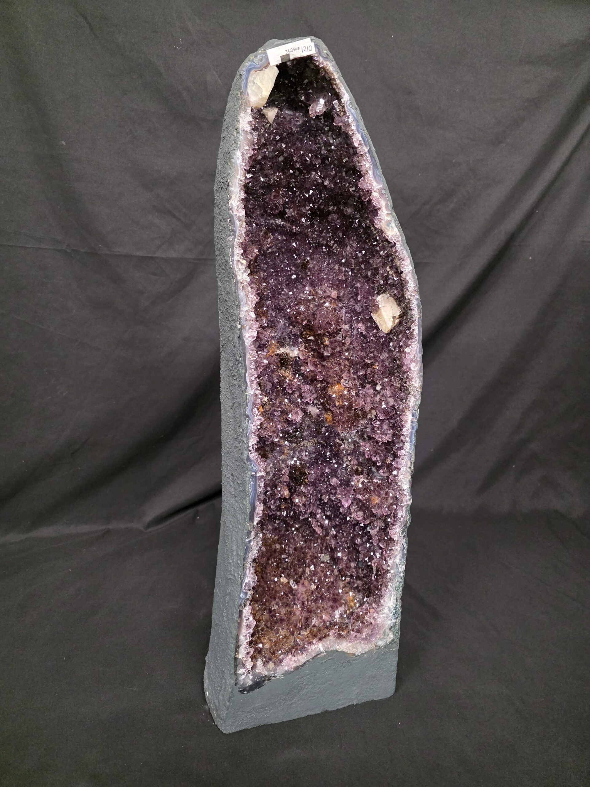 Tall Amethyst Crystal Geode 1210 Premium Queen Grade 34.04kg H73xW22xD22cm - Image 3