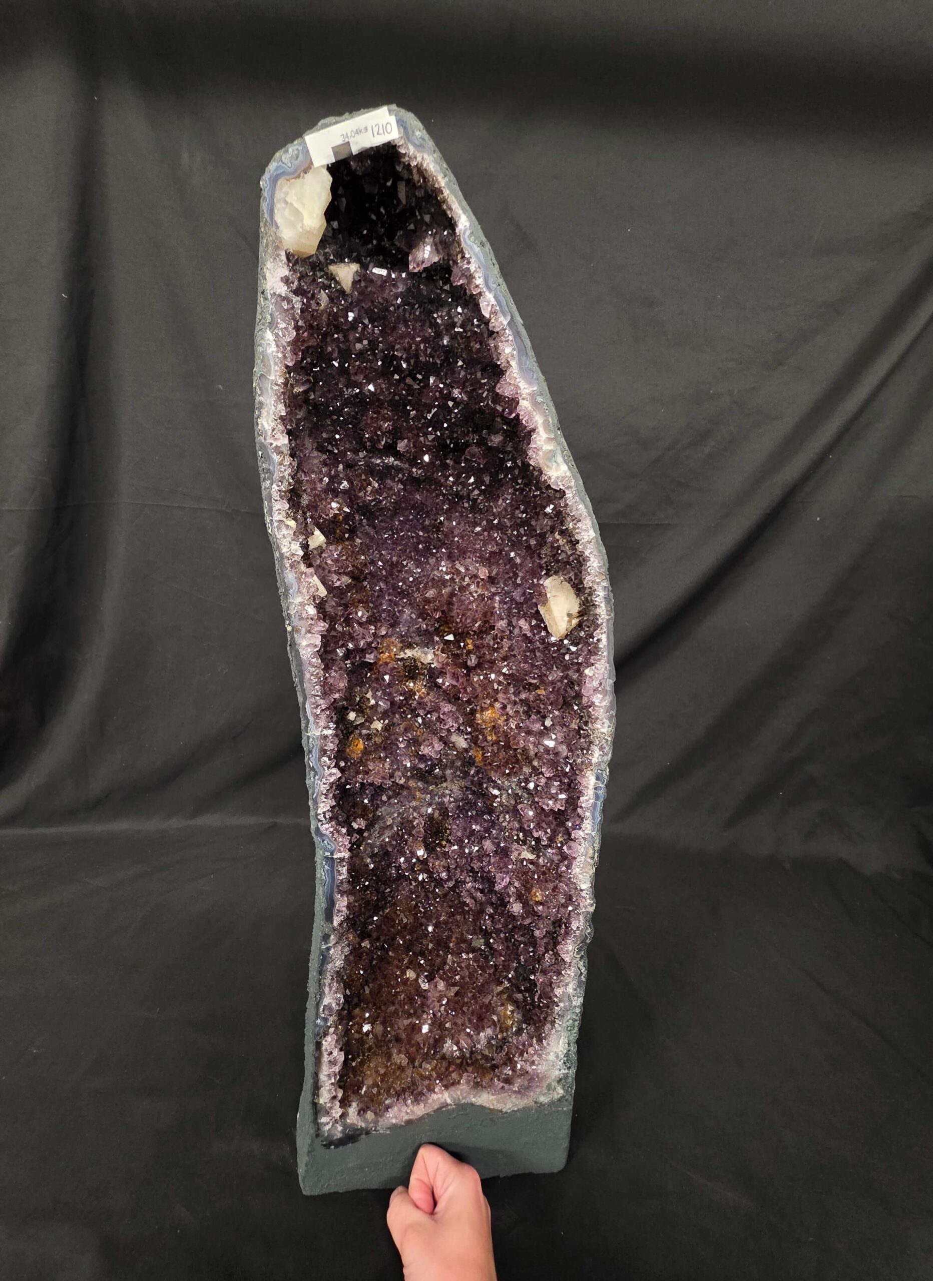 Tall Amethyst Crystal Geode 1210 Premium Queen Grade 34.04kg H73xW22xD22cm - Image 9