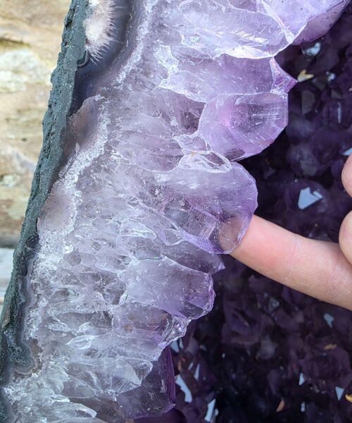 Very Tall Amethyst Crystal Geode 1211 Premium Queen Grade104kg – H125xW35xD30cm - Image 12