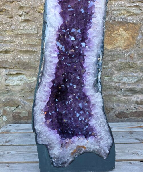 Very Tall Amethyst Crystal Geode 1211 Premium Queen Grade104kg – H125xW35xD30cm - Image 5