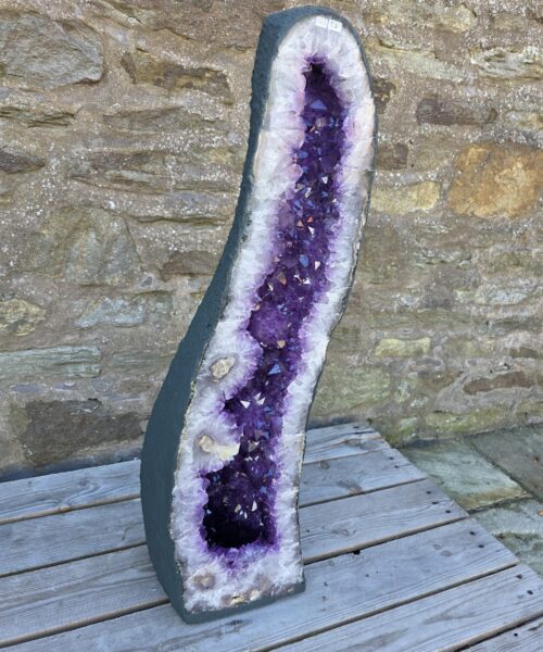 Very Tall Amethyst Crystal Geode 1212 Premium Queen Grade 57kg – H91xW23xD25cm - Image 3