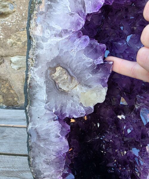 Very Tall Amethyst Crystal Geode 1212 Premium Queen Grade 57kg – H91xW23xD25cm - Image 9