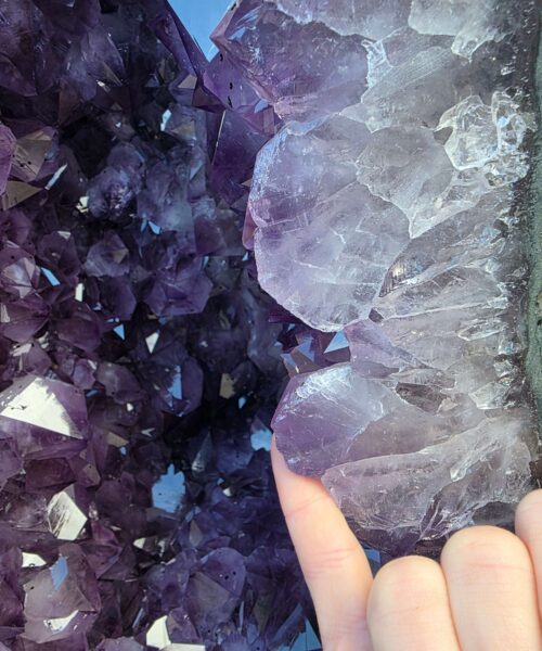 Very Tall Amethyst Crystal Geode 1214 Premium Queen Grade 60kg – H80xW27xD25cm - Image 11