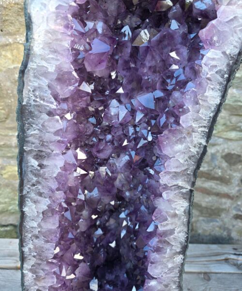 Very Tall Amethyst Crystal Geode 1214 Premium Queen Grade 60kg – H80xW27xD25cm - Image 7
