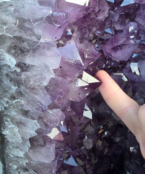 Very Tall Amethyst Crystal Geode 1214 Premium Queen Grade 60kg – H80xW27xD25cm - Image 9