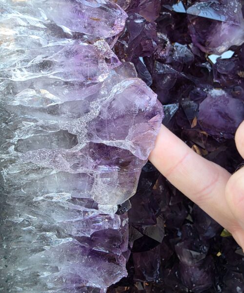 Very Tall Amethyst Crystal Geode 1217 Premium Queen Grade 61kg – H91xW26xD22cm - Image 11