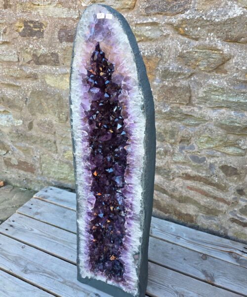 Very Tall Amethyst Crystal Geode 1217 Premium Queen Grade 61kg – H91xW26xD22cm - Image 3