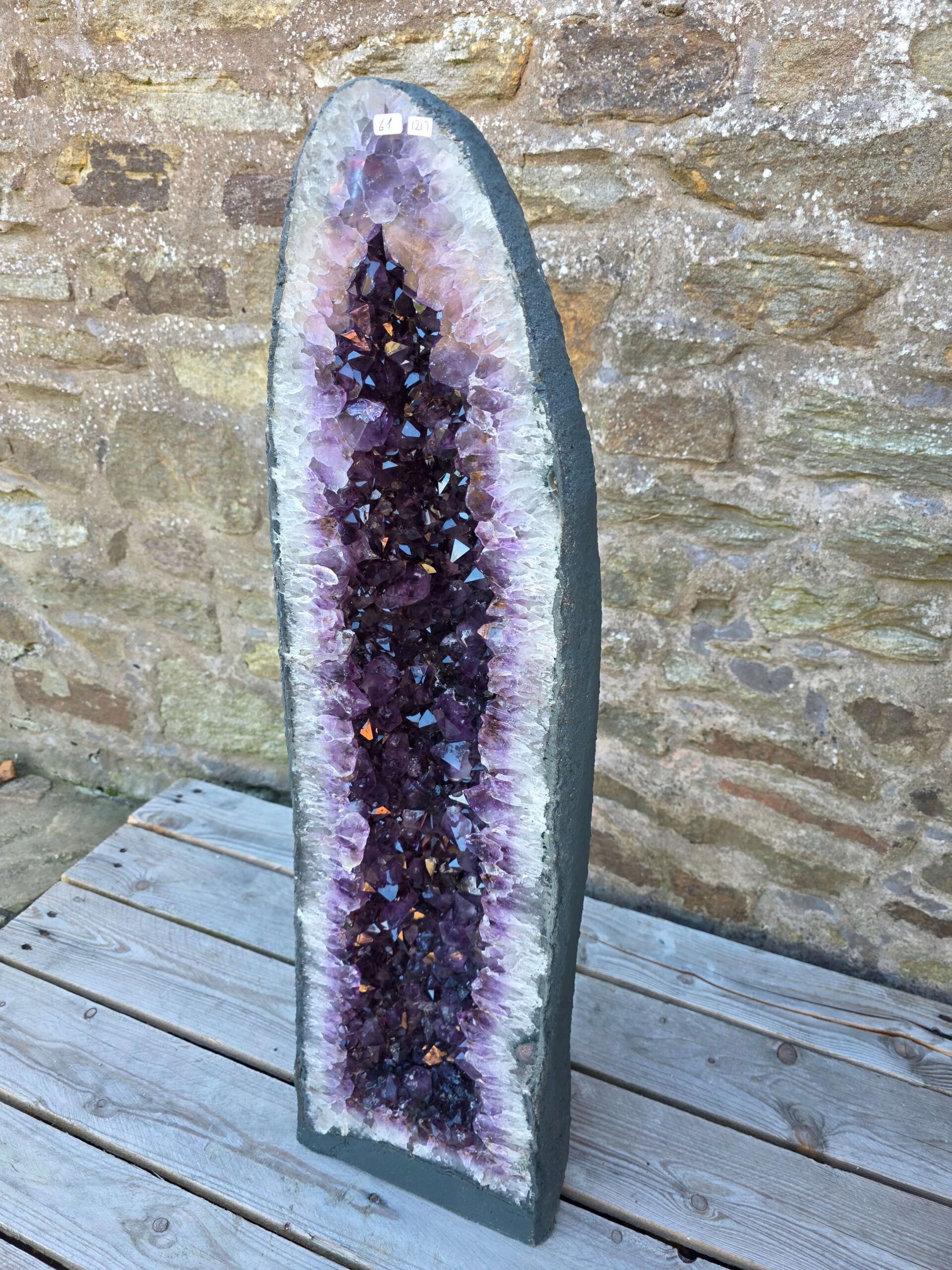 Very Tall Amethyst Crystal Geode 1217 Premium Queen Grade 61kg – H91xW26xD22cm - Image 3