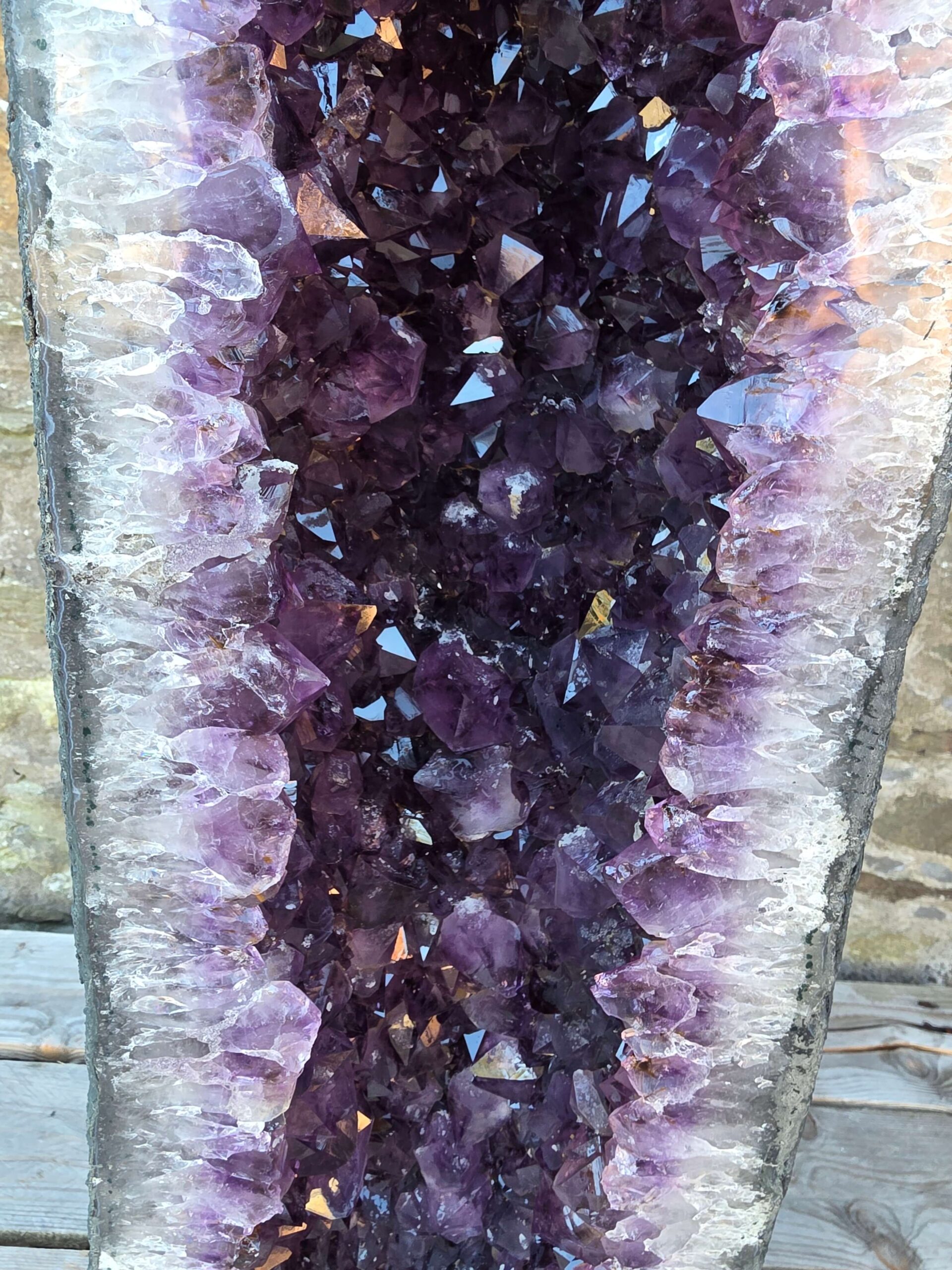 Very Tall Amethyst Crystal Geode 1217 Premium Queen Grade 61kg – H91xW26xD22cm - Image 8