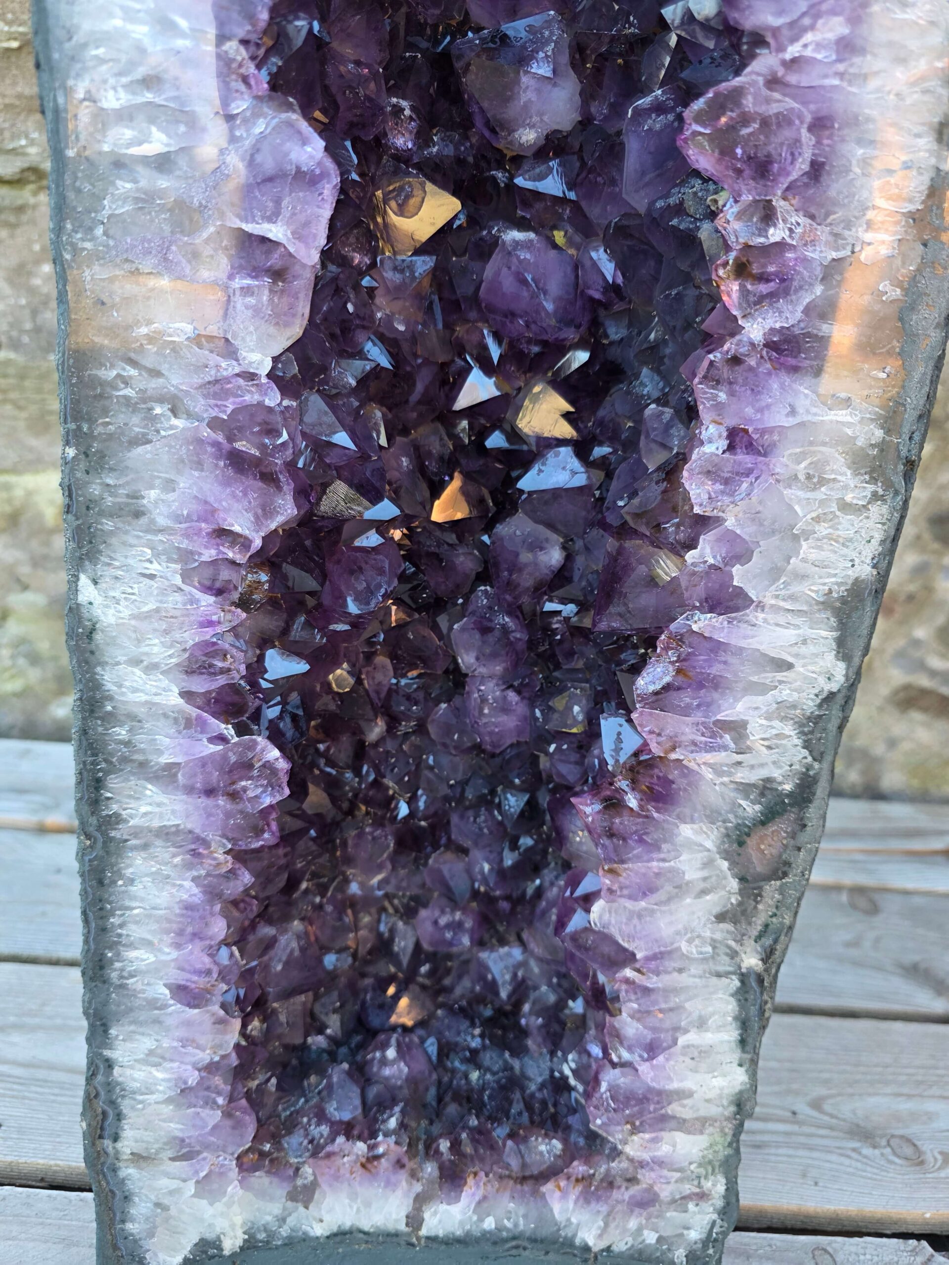 Very Tall Amethyst Crystal Geode 1217 Premium Queen Grade 61kg – H91xW26xD22cm - Image 9