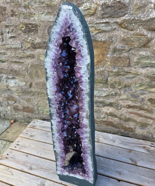 Very Tall Amethyst Crystal Geode 1218 Premium Queen Grade 70kg – H98xW25xD26cm - Image 4