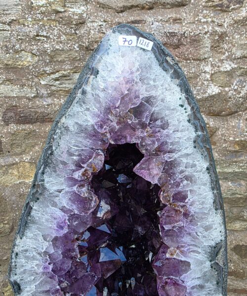Very Tall Amethyst Crystal Geode 1218 Premium Queen Grade 70kg – H98xW25xD26cm - Image 6