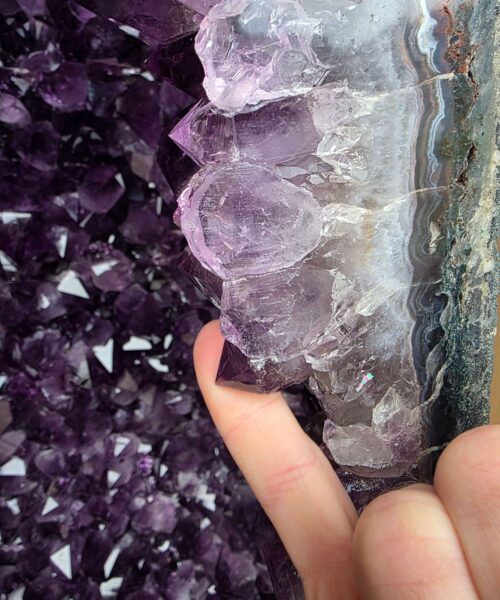 Very Tall Amethyst Crystal Geode 1219 Premium Queen Grade 116kg – H107xW46xD34cm - Image 13