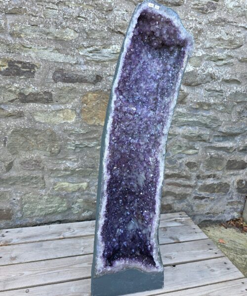 Very Tall Amethyst Crystal Geode 1220 Premium Queen Grade 79kg – H110xW32xD30cm - Image 3