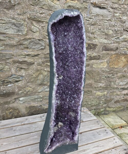 Very Tall Amethyst Crystal Geode 1221 Premium Queen Grade 88kg – H108xW30xD35cm - Image 3