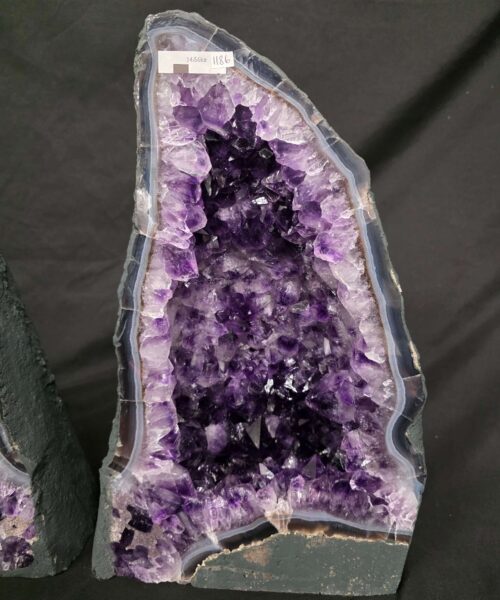 Amethyst Crystal Geode PAIR 1185 & 1186 Premium Queen Grade 16kg each - H39xW24xD17cm - Image 6