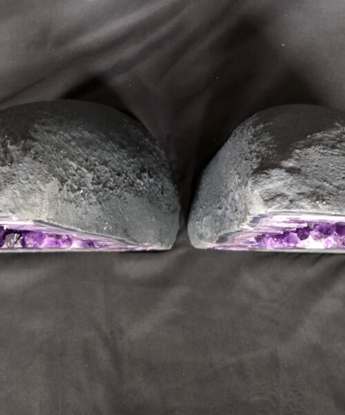 Amethyst Crystal Geode PAIR 1185 & 1186 Premium Queen Grade 16kg each - H39xW24xD17cm - Image 8