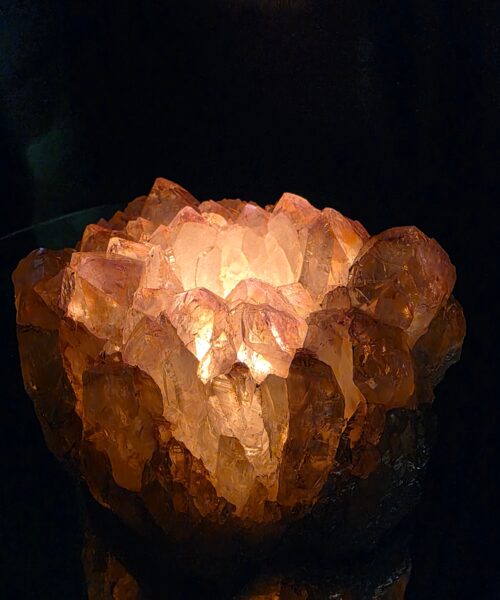 Large Amethyst Angel Aura Premium Candle 1 Handpicked 1.806g H8xW12xD9.5cm A Grade Cluster Druzy Tealight Holders - Image 10