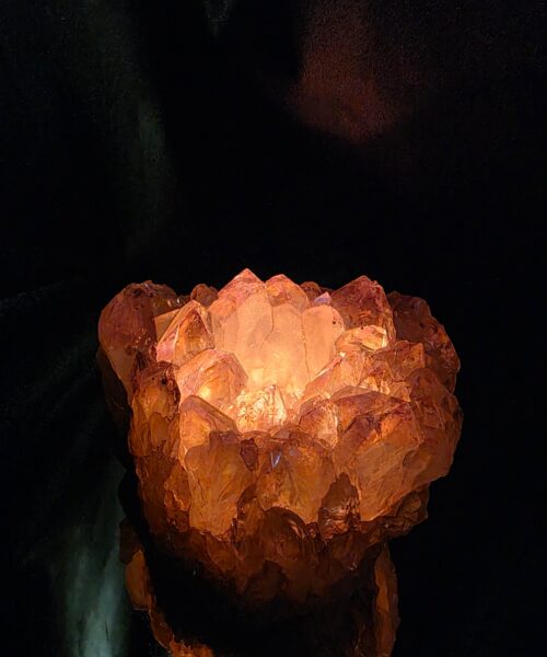 Large Amethyst Angel Aura Premium Candle 1 Handpicked 1.806g H8xW12xD9.5cm A Grade Cluster Druzy Tealight Holders - Image 7