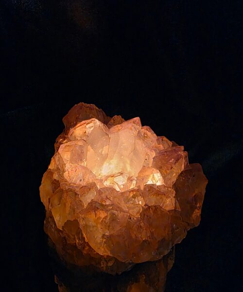 Large Amethyst Angel Aura Premium Candle 1 Handpicked 1.806g H8xW12xD9.5cm A Grade Cluster Druzy Tealight Holders - Image 8