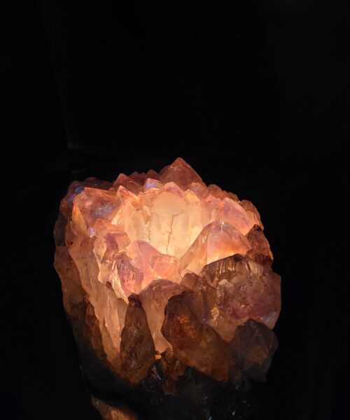 Large Amethyst Angel Aura Premium Candle 1 Handpicked 1.806g H8xW12xD9.5cm A Grade Cluster Druzy Tealight Holders - Image 9
