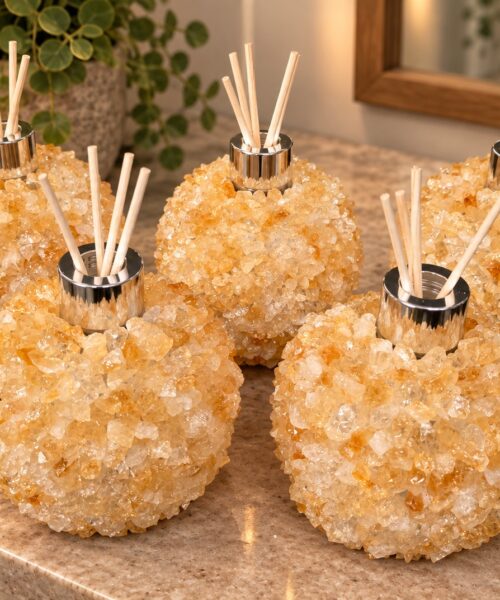 Citrine Luxury Crystal Reed Diffuser