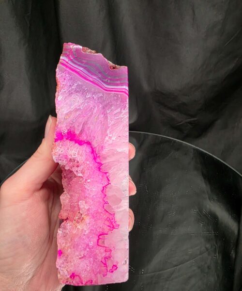 Pink Natural Edge Microcrystalline Quartz Premium Bookends 1 Ornament Handpicked Size 1.473kg H15xW14.4xD4cm - Image 11