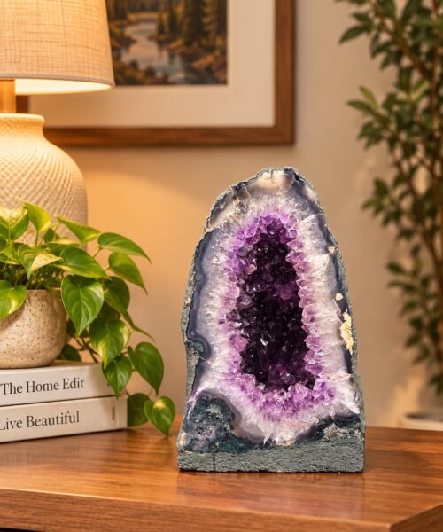 Amethyst Crystal Geode 1146 Premium Queen Grade 6.83kg H32xW19xD12cm