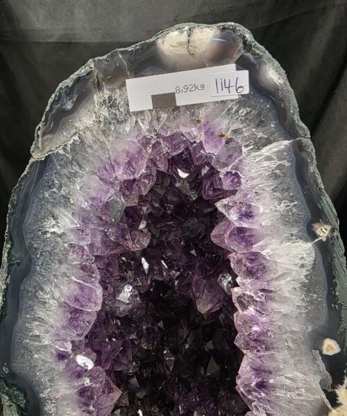 Amethyst Crystal Geode 1146 Premium Queen Grade 6.83kg H32xW19xD12cm - Image 7