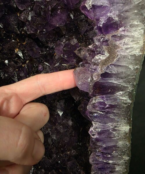 Tall Amethyst Crystal Geode 1191 Premium Queen Grade 17.2kg H52xW19xD13cm - Image 2