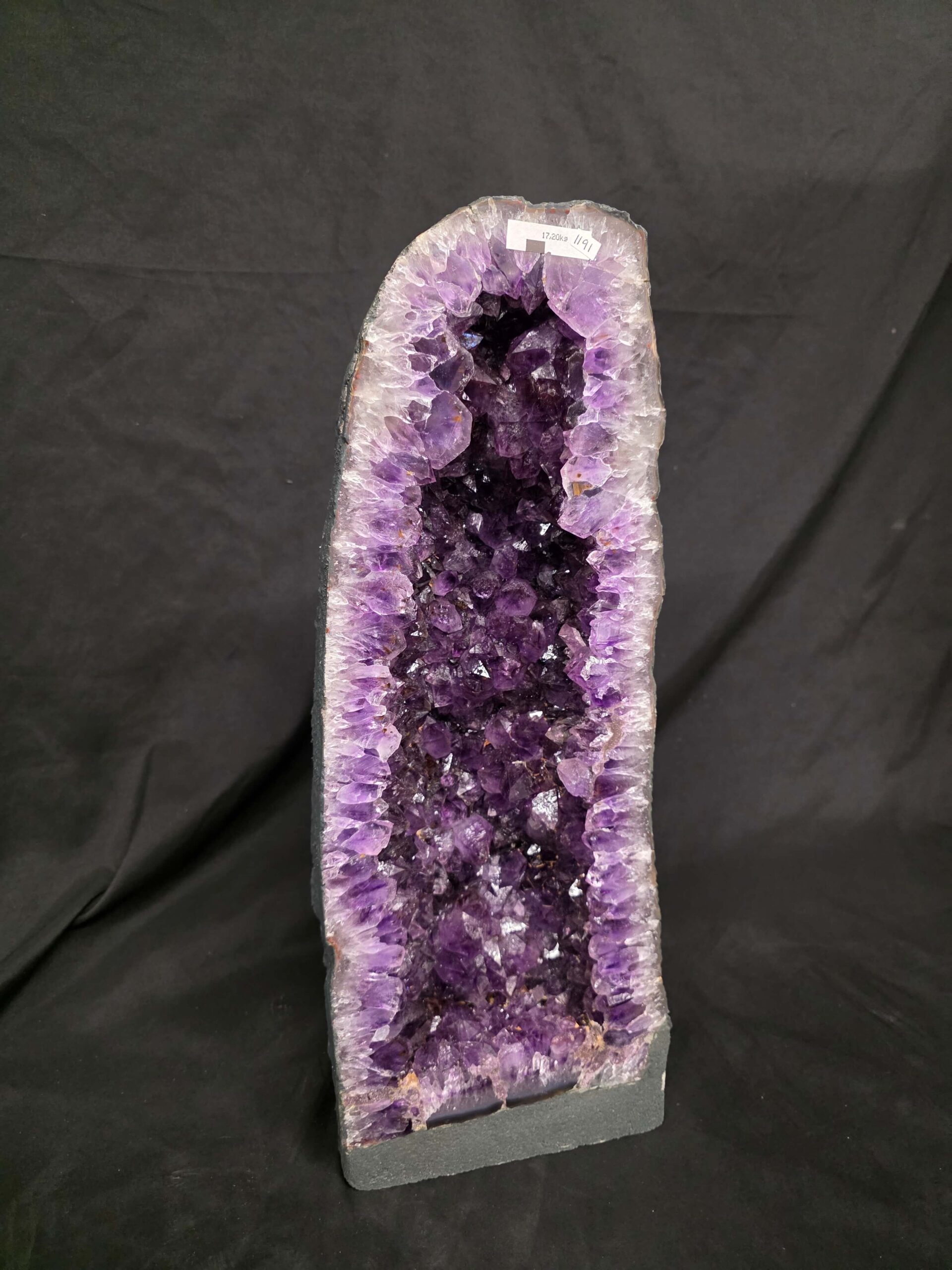 Tall Amethyst Crystal Geode 1191 Premium Queen Grade 17.2kg H52xW19xD13cm - Image 10
