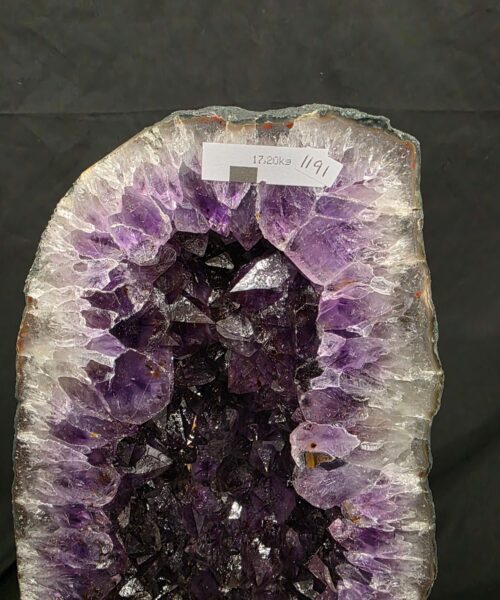 Tall Amethyst Crystal Geode 1191 Premium Queen Grade 17.2kg H52xW19xD13cm - Image 7