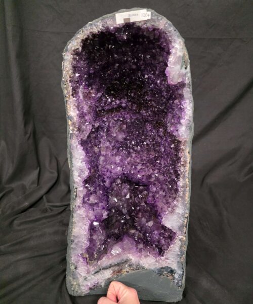 Tall Amethyst Crystal Geode 1204 Premium Queen Grade 30.92kg H52xW24xD25cm - Image 8