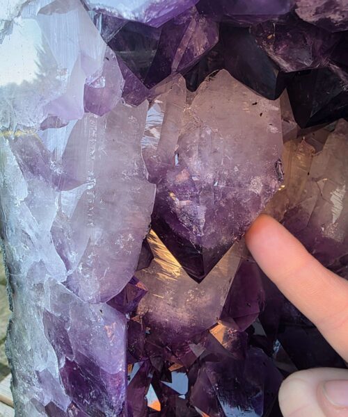 Very Tall Amethyst Crystal Geode 1215 Premium Queen Grade 134kg H109xW31xD32cm - Image 3