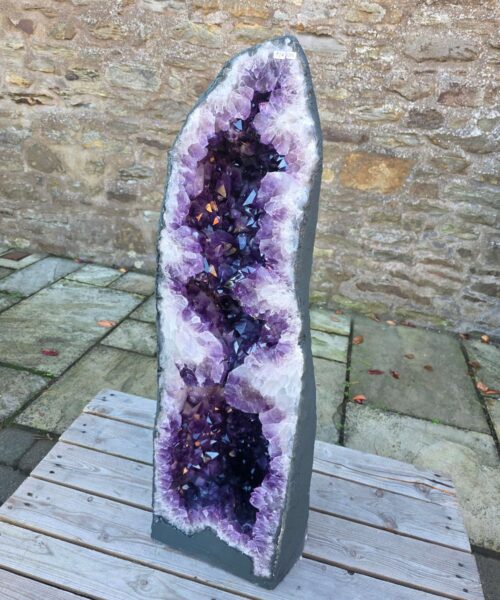 Very Tall Amethyst Crystal Geode 1215 Premium Queen Grade 134kg H109xW31xD32cm - Image 12